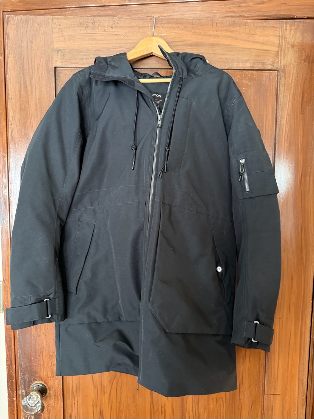 Burton Black Ski Snow Jacket with Hood